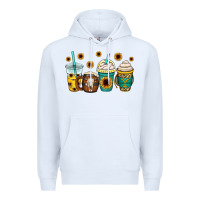 White yellowstone coffee cups Premium Hoodie - OliviaCreatesArt