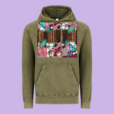 Custom Name Vintage Hoodie Designed By Lillyallendesigns