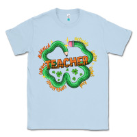 Dusty Blue teacher st patricks day Classic Tee - LillyAllenDesigns