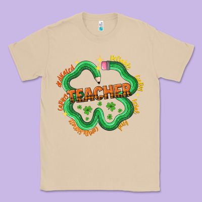 Teacher St Patricks Day Classic Tee Designed By Lillyallendesigns