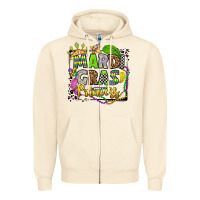 Sandshell mardi gras princess Zipper Hoodie - OliviaCreatesArt