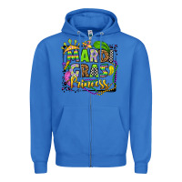 True Royal mardi gras princess Zipper Hoodie - OliviaCreatesArt