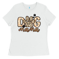 White dog mama Ladies Tee - MaliasSmallBusiness