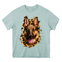 Arona german shepherd leopard background Heavy Core Tee - Jasminsmagicworld