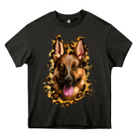 Asphalt german shepherd leopard background Heavy Core Tee - Jasminsmagicworld