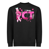 Black breast cancer pct patient care technician Heavyweight Sweatshirt - texasbilliewilder