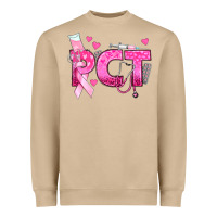 Mushroom breast cancer pct patient care technician Heavyweight Sweatshirt - texasbilliewilder