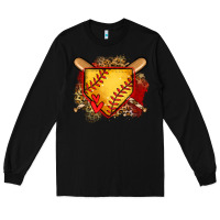 Black softball home plate Long Sleeve Tee - Jasminsmagicworld