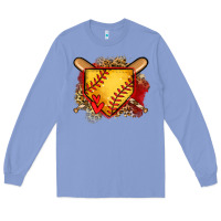Colony Blue softball home plate Long Sleeve Tee - Jasminsmagicworld