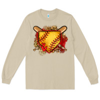 Mushroom softball home plate Long Sleeve Tee - Jasminsmagicworld