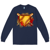 Navy softball home plate Long Sleeve Tee - Jasminsmagicworld