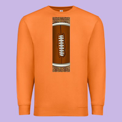 American Football With Leopard Pen Wraps Premium Sweatshirt Designed By Bundleandbundleshop