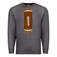 Charcoal Heather american football with leopard pen wraps Premium Sweatshirt - BundleAndBundleShop