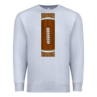 Heather Grey american football with leopard pen wraps Premium Sweatshirt - BundleAndBundleShop
