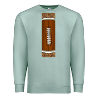 Seafoam american football with leopard pen wraps Premium Sweatshirt - BundleAndBundleShop