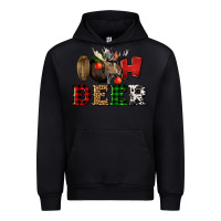 Black oh deer christmas Urban Hoodie - LillyAllenDesigns