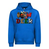Cobalt oh deer christmas Urban Hoodie - LillyAllenDesigns