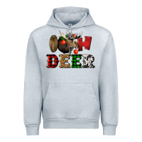 Heather Grey oh deer christmas Urban Hoodie - LillyAllenDesigns