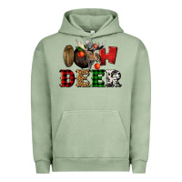 Pigment Oil Green oh deer christmas Urban Hoodie - LillyAllenDesigns