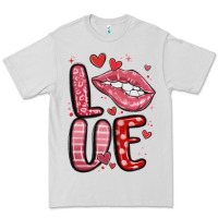 Dove Grey western love lips Premium Tee - MaliasSmallBusiness