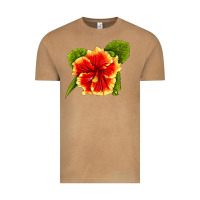Vintage Camel Hawaiian Hibiscus Flower Vintage Tee - LillyAllenDesigns