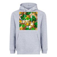 Heather Grey St. Patricks day hat digital paper Heavyweight Hoodie - BundleAndBundleShop