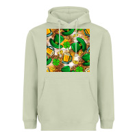 Matcha St. Patricks day hat digital paper Heavyweight Hoodie - BundleAndBundleShop