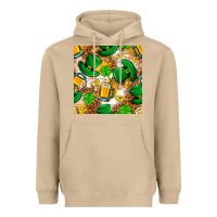 Mushroom St. Patricks day hat digital paper Heavyweight Hoodie - BundleAndBundleShop