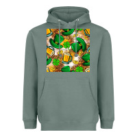 Sage St. Patricks day hat digital paper Heavyweight Hoodie - BundleAndBundleShop