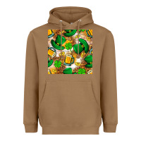 Toasted Coconut St. Patricks day hat digital paper Heavyweight Hoodie - BundleAndBundleShop