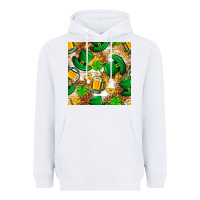 White St. Patricks day hat digital paper Heavyweight Hoodie - BundleAndBundleShop