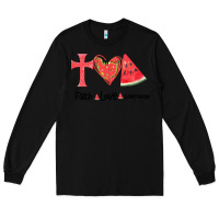Black Faith Love Watermelon Long Sleeve Tee - Bettercallsaul