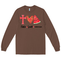 Chestnut Faith Love Watermelon Long Sleeve Tee - Bettercallsaul
