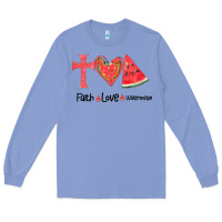 Colony Blue Faith Love Watermelon Long Sleeve Tee - Bettercallsaul