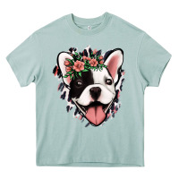 Arona french bulldog floral Heavy Core Tee - Jasminsmagicworld