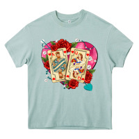 Arona playing cards roses and pearls Heavy Core Tee - AdoDesignShop