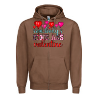 Chestnut somebody's fine ass valentine Zipper Hoodie - OliviaCreatesArt