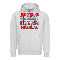 Dove Grey somebody's fine ass valentine Zipper Hoodie - OliviaCreatesArt