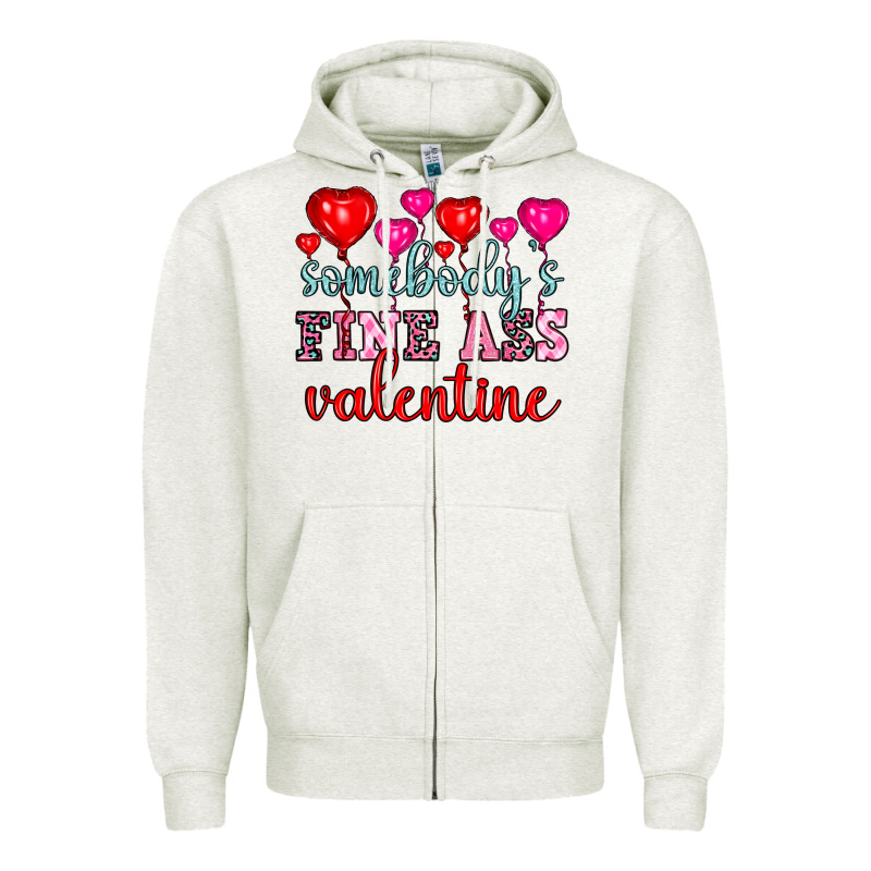 Somebody's Fine Ass Valentine Zipper Hoodie by OliviaCreatesArt | Teevron