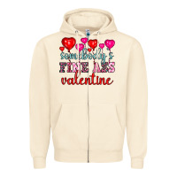 Sandshell somebody's fine ass valentine Zipper Hoodie - OliviaCreatesArt