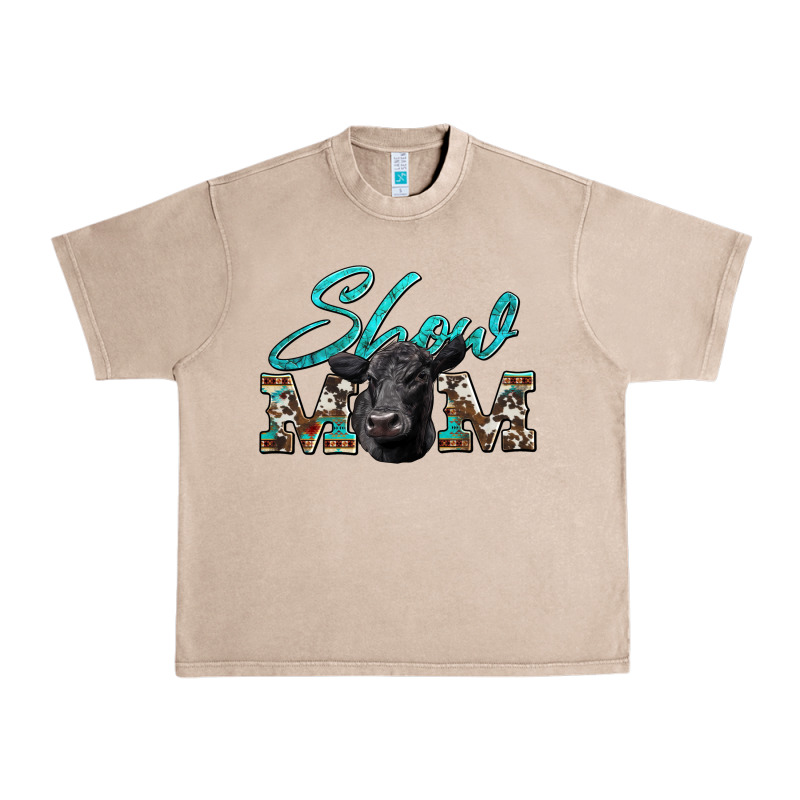 Show Mom Aztec Cowhide Black Angus Urban Heavy Tee by Artiststas | Teevron