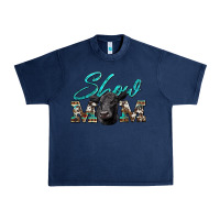 Navy show mom aztec cowhide black angus Urban Heavy Tee - Artiststas