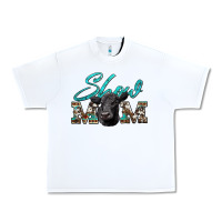 White show mom aztec cowhide black angus Urban Heavy Tee - Artiststas