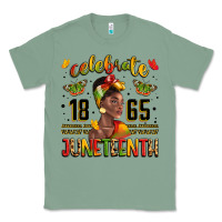 Sage celebrate 1865 juneteenth with black woman Classic Tee - LillyAllenDesigns