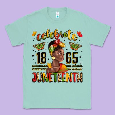 Celebrate 1865 Juneteenth With Black Woman Classic Tee Designed By Lillyallendesigns