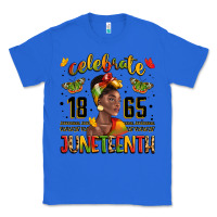 True Royal celebrate 1865 juneteenth with black woman Classic Tee - LillyAllenDesigns