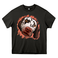 Asphalt dalmatians peach glitter background Heavy Core Tee - Jasminsmagicworld