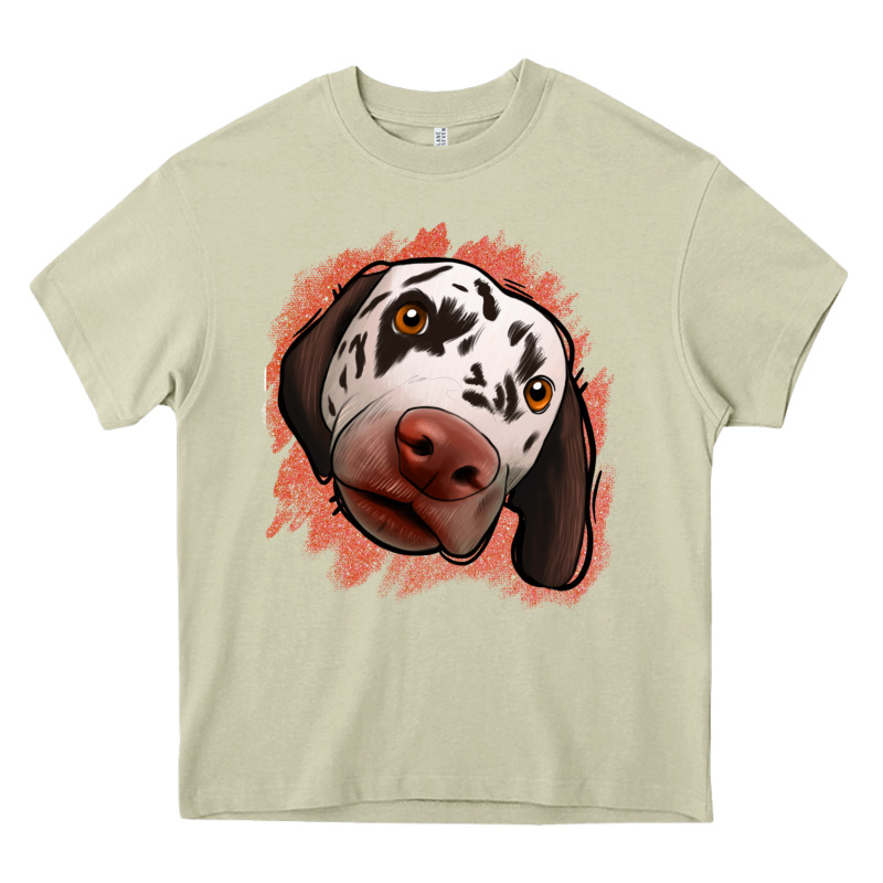 Dalmatians Peach Glitter Background Heavy Core Tee by Jasminsmagicworld | Teevron