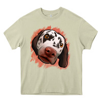 Mossy dalmatians peach glitter background Heavy Core Tee - Jasminsmagicworld