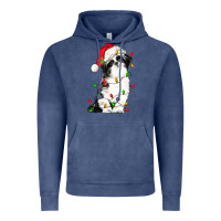 Vintage Denim christmas shih tzu dog Vintage Hoodie - LillyAllenDesigns